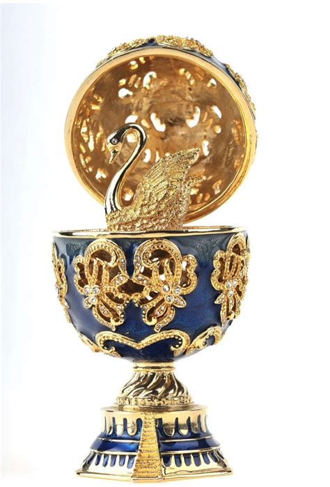 faberge swan egg replica